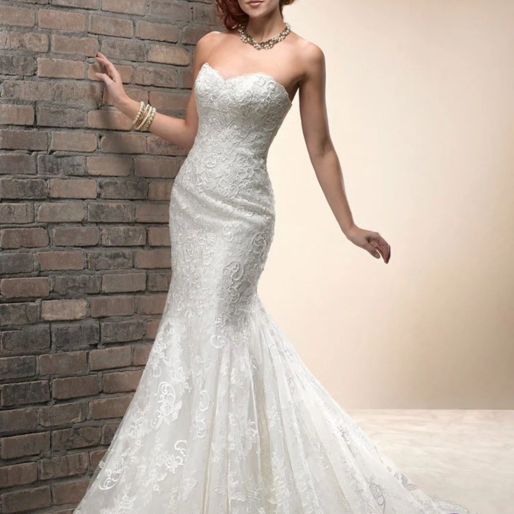 Lace Wedding Dress by Maggie Sorreto